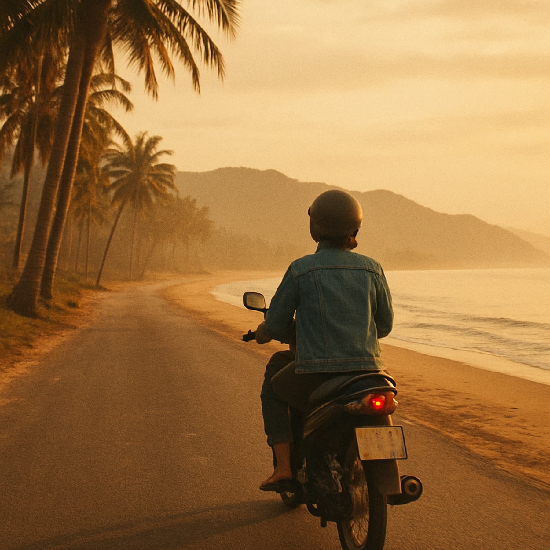 A lived-in everyday scene of Da Nang, Vietnam