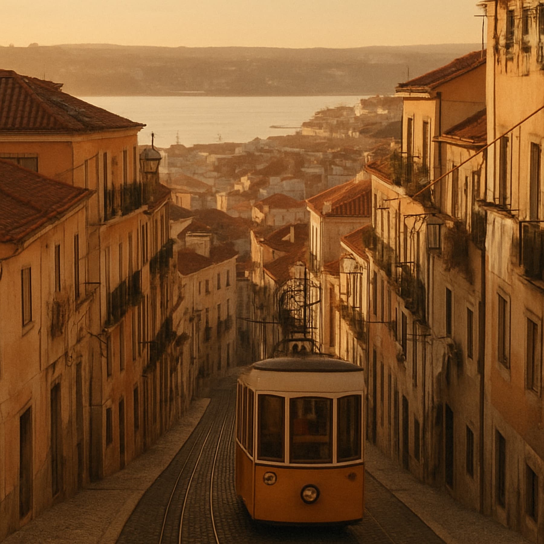 A lived-in everyday scene of Lisbon, Portugal