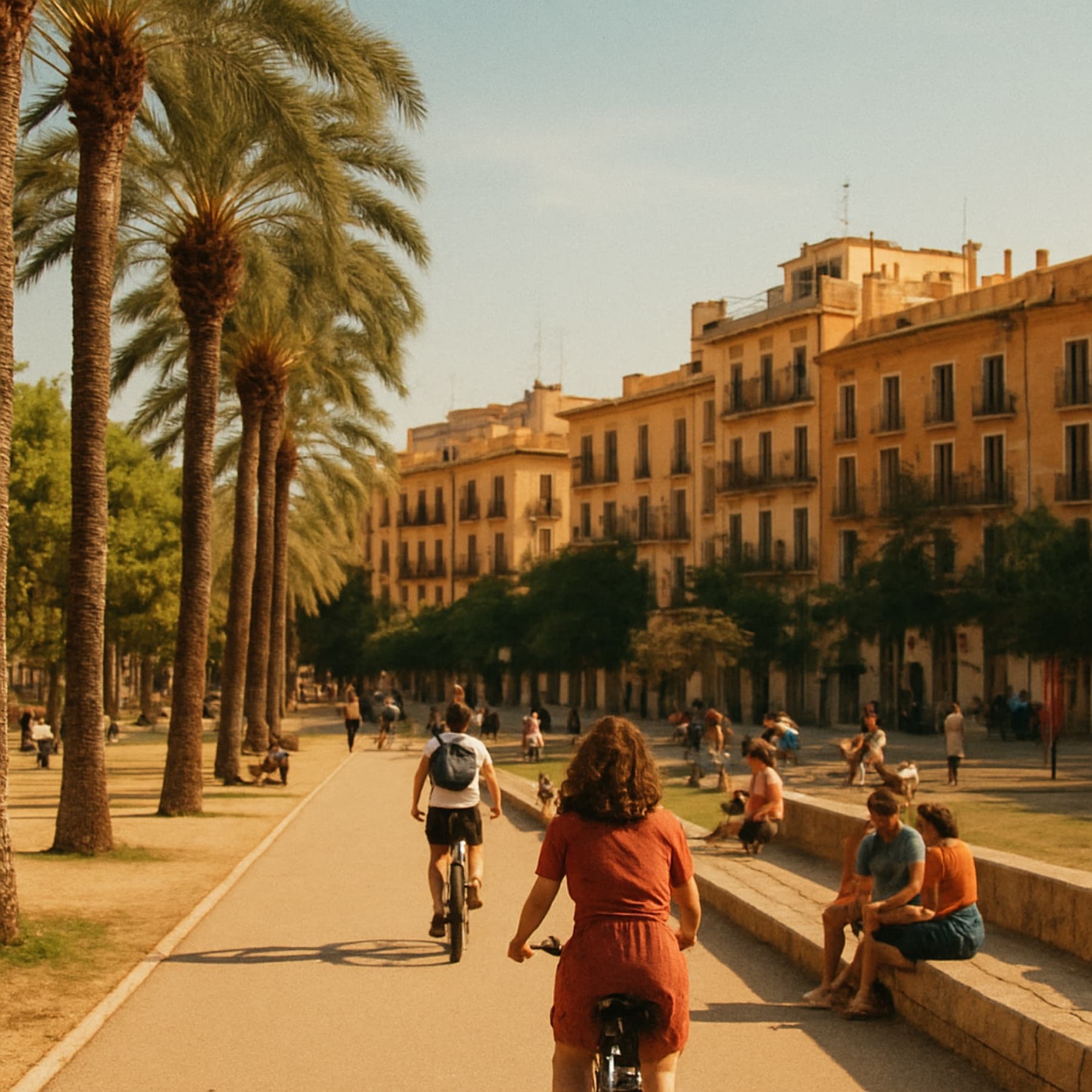 A lived-in everyday scene of Valencia, Spain